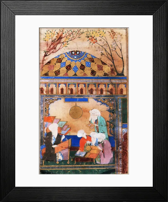 Framed Print : Astrologer Tusi with Pupils