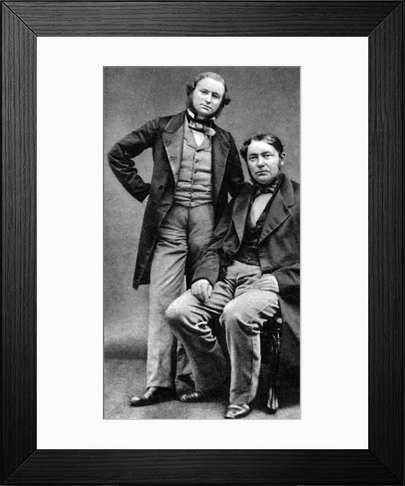Framed Print : Gustav Kirchhoff and Robert Bunsen, Inventors of A Spectroscope Framed Print : Gustav Kirchhoff and Robert Bunsen, Inventors of A Spectroscope