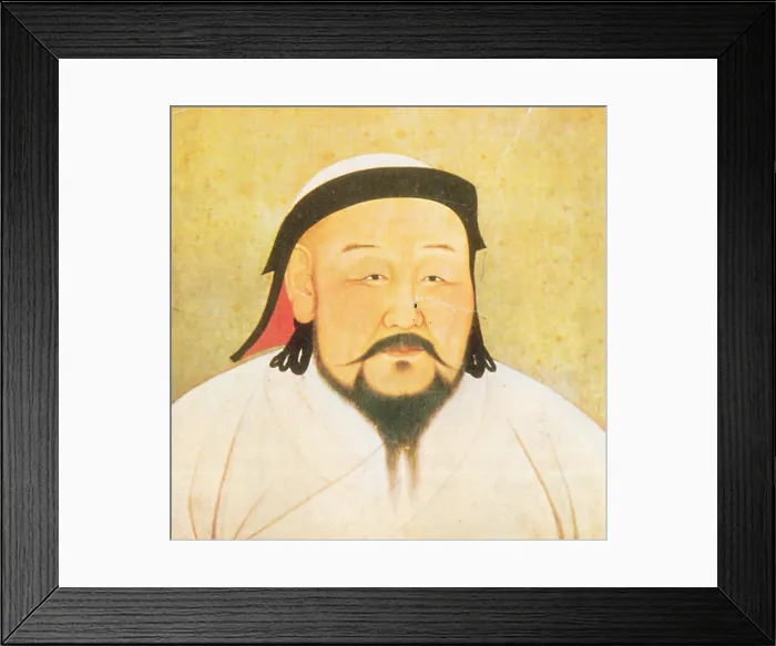 Framed Print : Kublai Khan, Emperor of China, Yuan Dynasty
