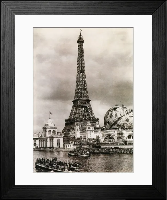 Framed Print : Eiffel Tower, Paris Expo, 1900