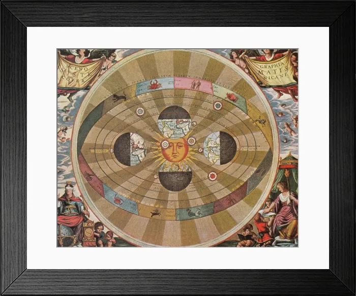 Framed Print : Nicolaus Copernicus World System, 17th Century Framed Print : Nicolaus Copernicus World System, 17th Century
