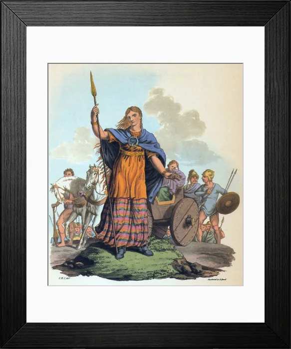 Framed Print : Boudica, Queen of Iceni Framed Print : Boudica, Queen of Iceni