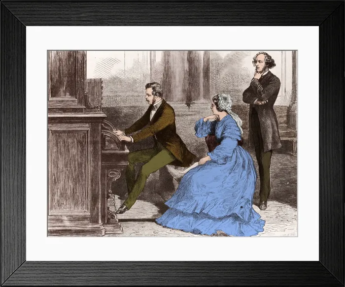 Framed Print : Felix Mendelssohn, German Composer