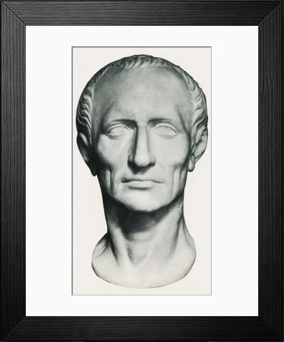 Framed Print : Julius Caesar, Roman General and Statesman Framed Print : Julius Caesar, Roman General and Statesman