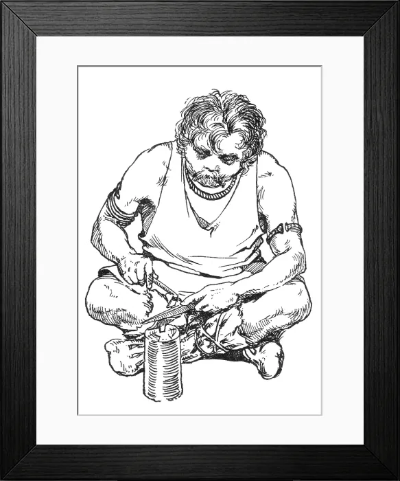 Framed Print : Bronze Age Blacksmith