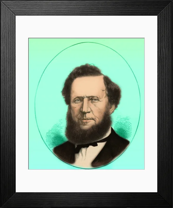Framed Print : Brigham Young, American Religious Leader Framed Print : Brigham Young, American Religious Leader