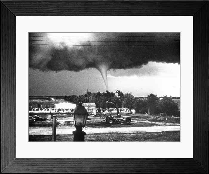 Framed Print : Tornado in farm country. No location given Framed Print : Tornado in farm country. No location given