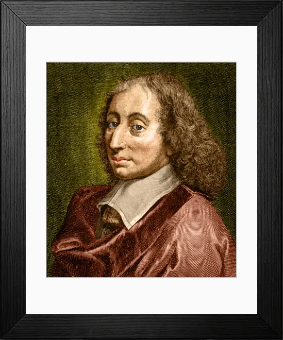 Framed Print : Blaise Pascal, French Polymath Framed Print : Blaise Pascal, French Polymath