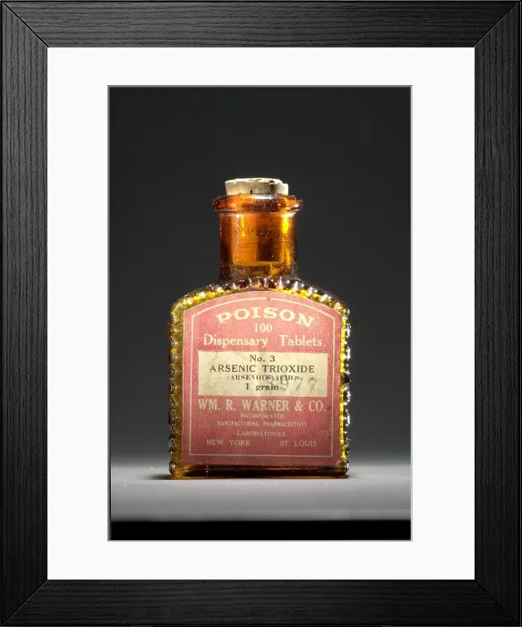 Framed Print : Poison Bottle, Circa 1900 Framed Print : Poison Bottle, Circa 1900