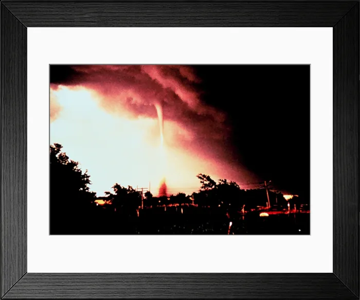 Framed Print : Tornado Sequence, 1 of 4 Framed Print : Tornado Sequence, 1 of 4