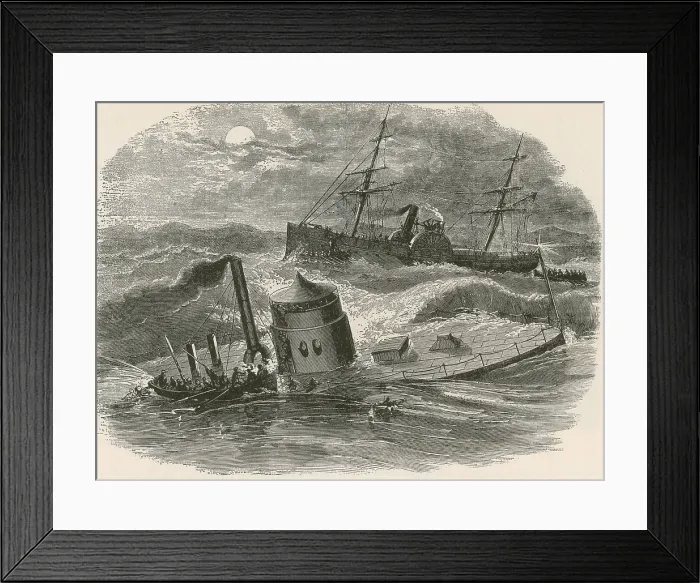 Framed Print : Wreck of the Ironclad USS Monitor, 1862 Framed Print : Wreck of the Ironclad USS Monitor, 1862