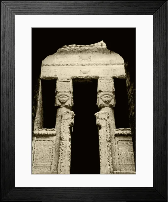 Framed Print : Temple of Hathor Framed Print : Temple of Hathor