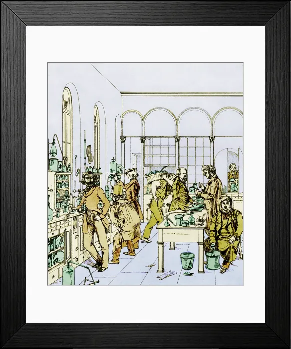 Framed Print : Justus von Liebig, Laboratory, Giessen Framed Print : Justus von Liebig, Laboratory, Giessen