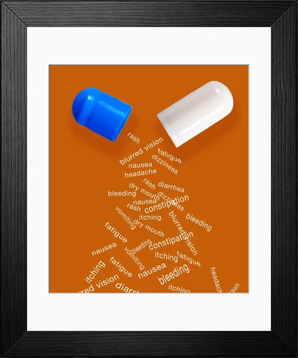 Framed Print : Side Effects of Medication Framed Print : Side Effects of Medication