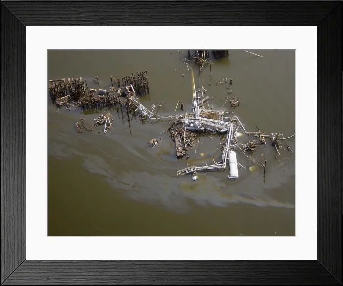 Framed Print : Hurricane Katrina Damage