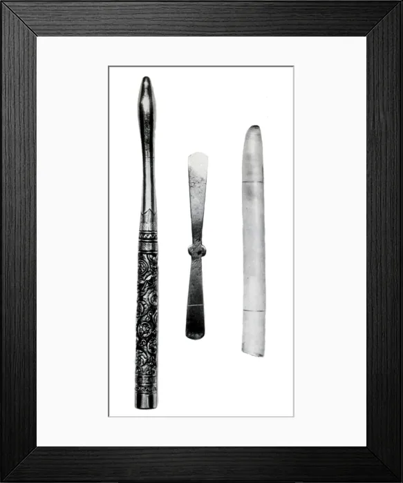 Framed Print : Chinese Smallpox Immunization Instruments Framed Print : Chinese Smallpox Immunization Instruments