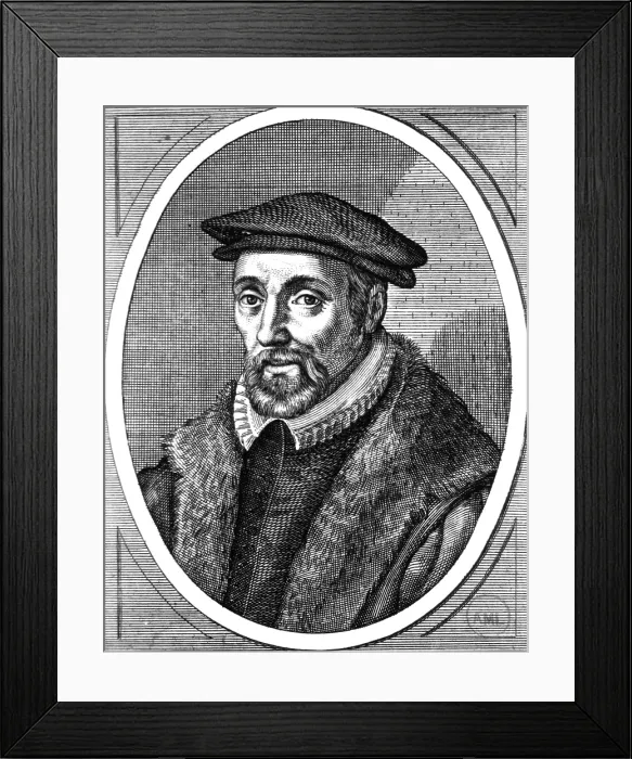 Framed Print : Hadrianus Junius, Dutch Physican and Classical Scholar