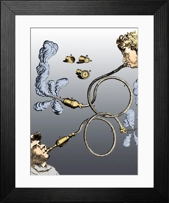 Framed Print : Medicinal Tobacco Enema