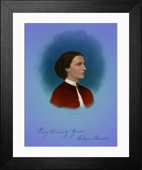 Framed Print : Clara Barton, American Humanitarian