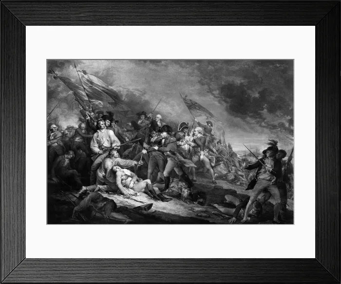 Framed Print : Bunker Hill, Death of General Warren, 1775 Framed Print : Bunker Hill, Death of General Warren, 1775