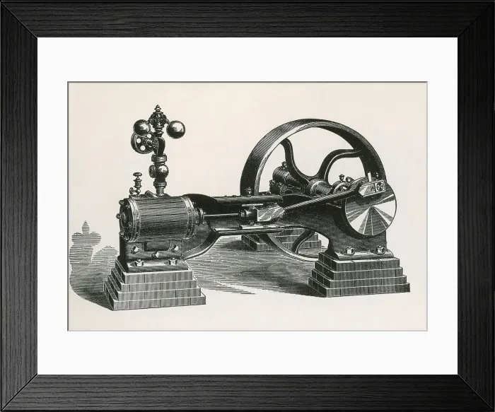 Framed Print : Bigelow Stationary Engine Framed Print : Bigelow Stationary Engine
