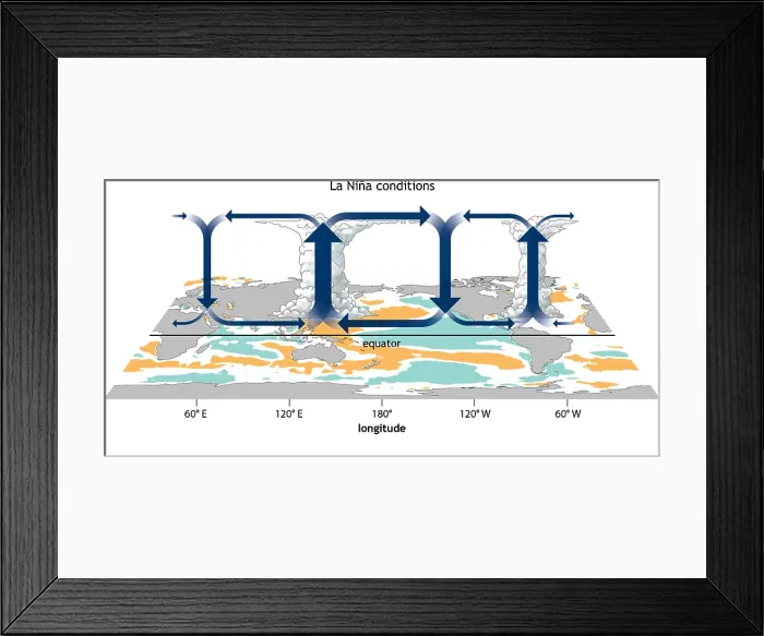 Framed Print : La Nina, Walker Circulation Anomaly Framed Print : La Nina, Walker Circulation Anomaly