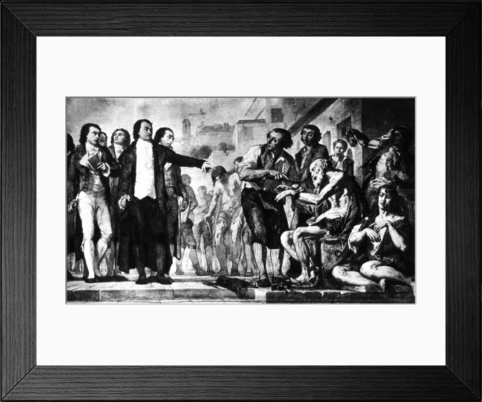 Framed Print : Philippe Pinel, French Physician, Father of Modern Psychiatry Framed Print : Philippe Pinel, French Physician, Father of Modern Psychiatry