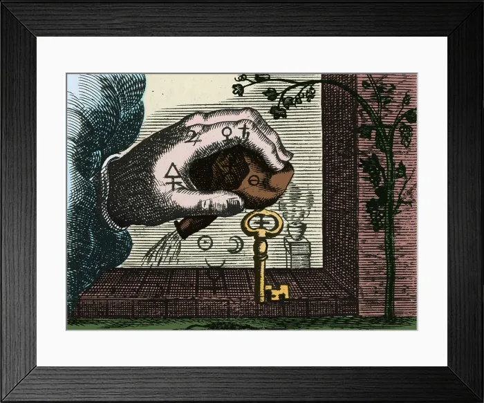Framed Print : Alchemy Illustration Framed Print : Alchemy Illustration