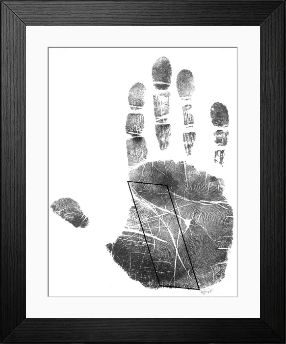 Framed Print : Palmistry, Life Line