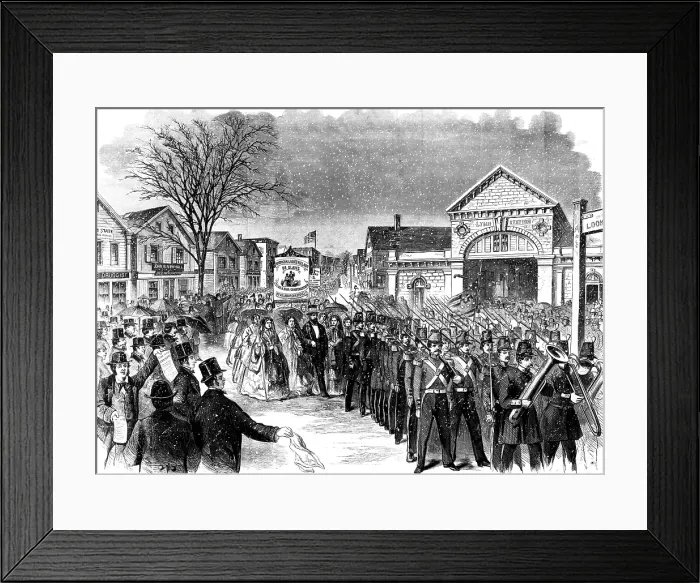 Framed Print : New England Shoemaker's Strike, 1860 Framed Print : New England Shoemaker's Strike, 1860