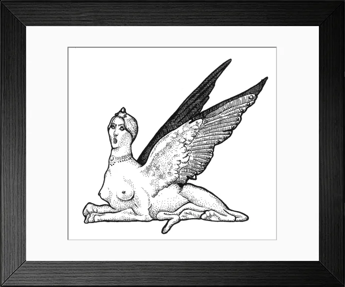 Framed Print : Sphinx, Legendary Creature