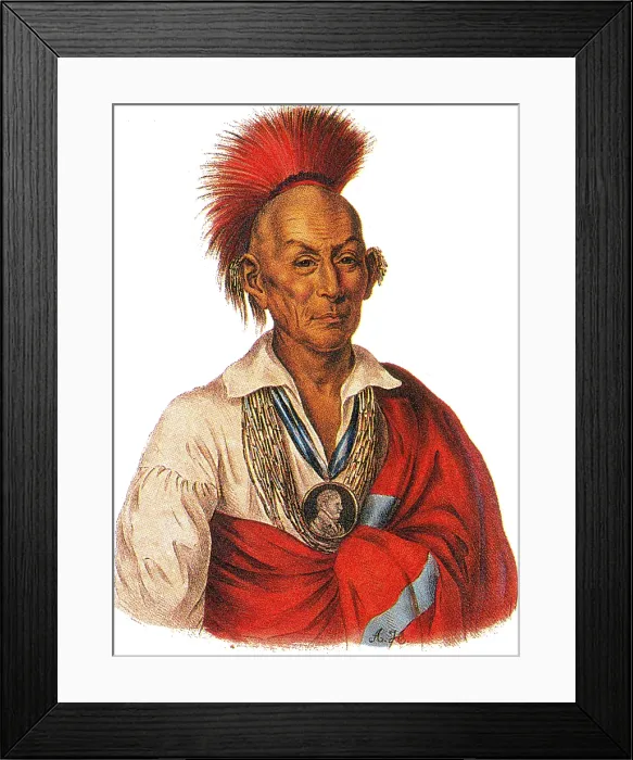 Framed Print : Black Hawk, Sauk Indian Leader