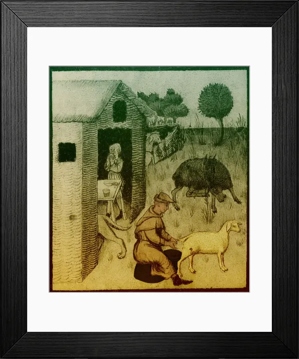 Framed Print : Agriculture, Medieval Farming Framed Print : Agriculture, Medieval Farming