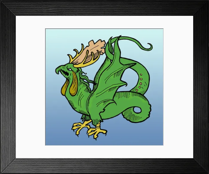Framed Print : Basilisk, Legendary Creature Framed Print : Basilisk, Legendary Creature