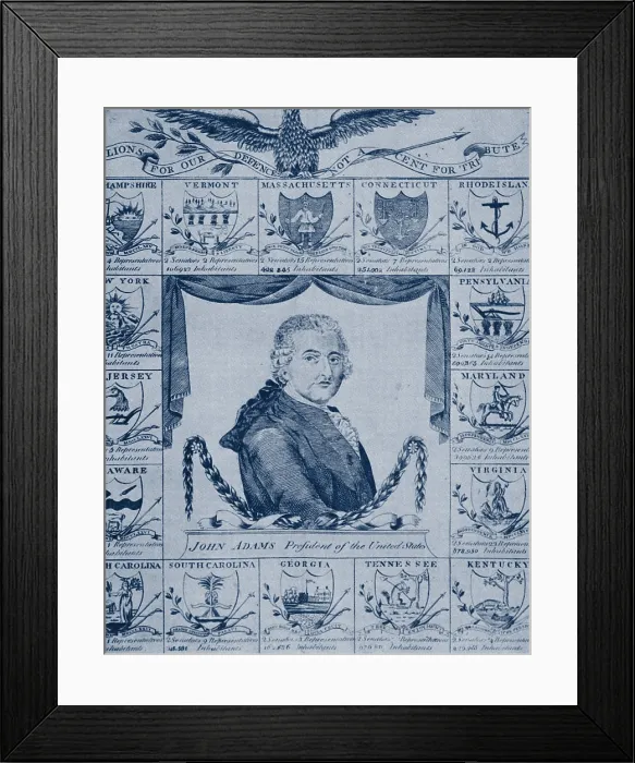 Framed Print : John Adams, 2nd U.S. President Framed Print : John Adams, 2nd U.S. President
