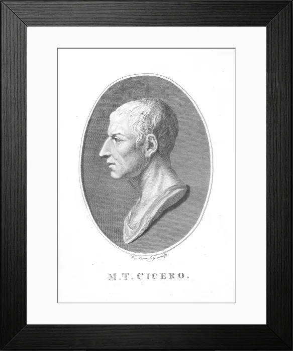 Framed Print : Cicero, Ancient Roman Philosopher