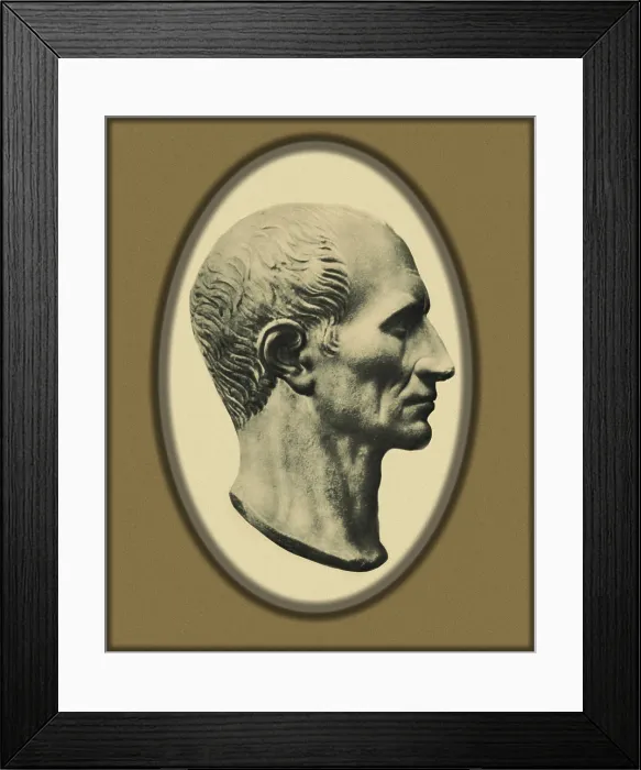 Framed Print : Julius Caesar, Roman General and Statesman Framed Print : Julius Caesar, Roman General and Statesman
