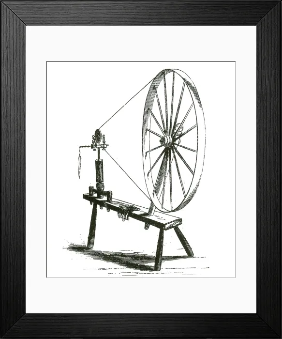 Framed Print : Spinning Wheel