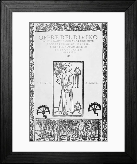 Framed Print : Frontispiece, Dante's Divine Comedy Framed Print : Frontispiece, Dante's Divine Comedy