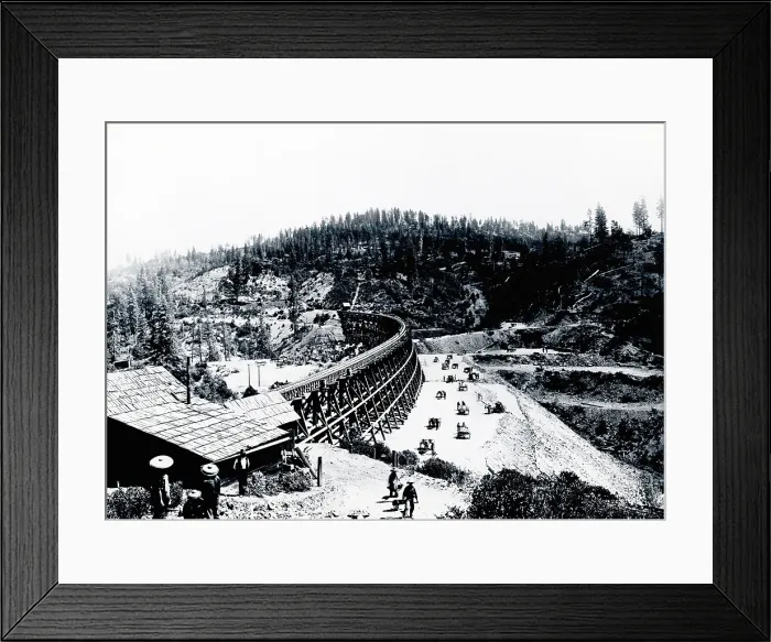 Framed Print : Transcontinental Railroad Framed Print : Transcontinental Railroad