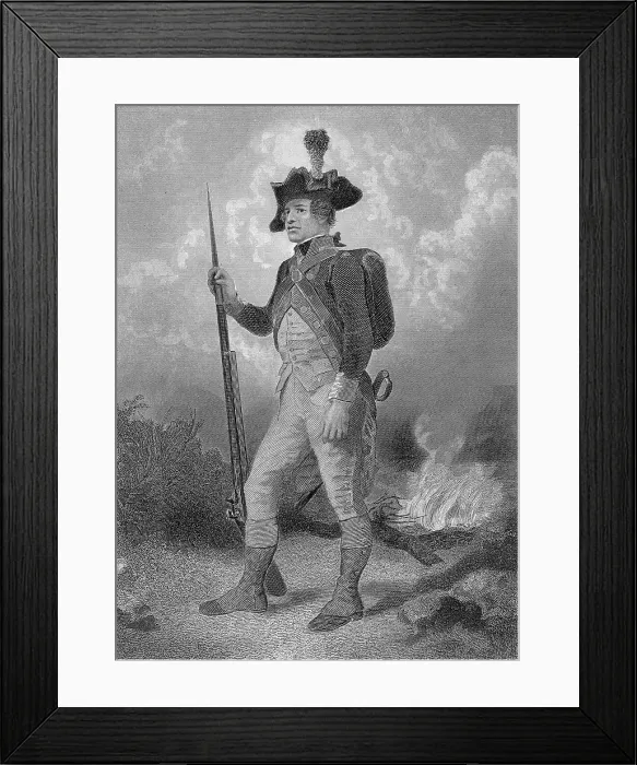 Framed Print : American Continental Soldier