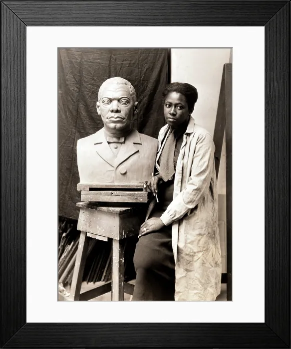 Framed Print : Selma Burke, American Sculptor Framed Print : Selma Burke, American Sculptor