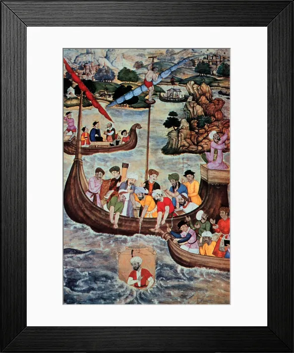 Framed Print : Alexander the Great in Diving Bell Framed Print : Alexander the Great in Diving Bell