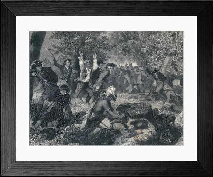 Framed Print : Battle of Wyoming, 1778