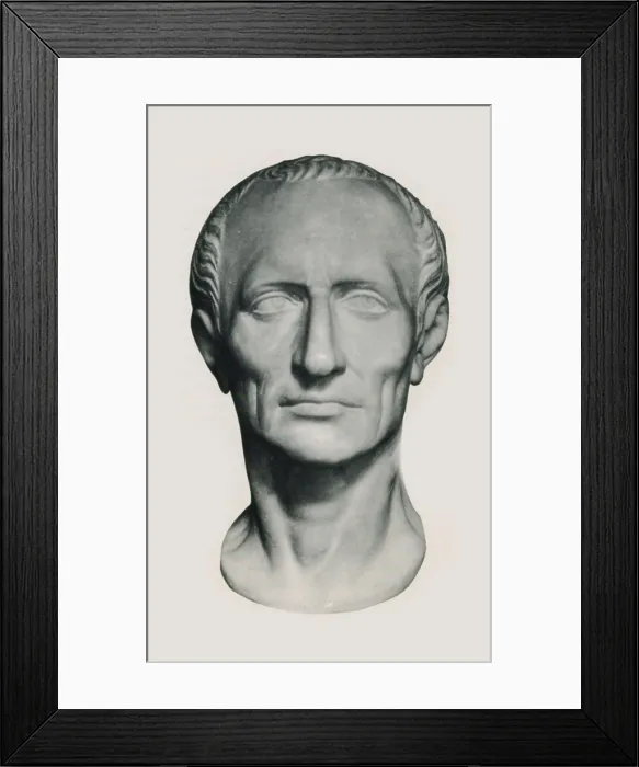 Framed Print : Julius Caesar, Roman General and Statesman Framed Print : Julius Caesar, Roman General and Statesman