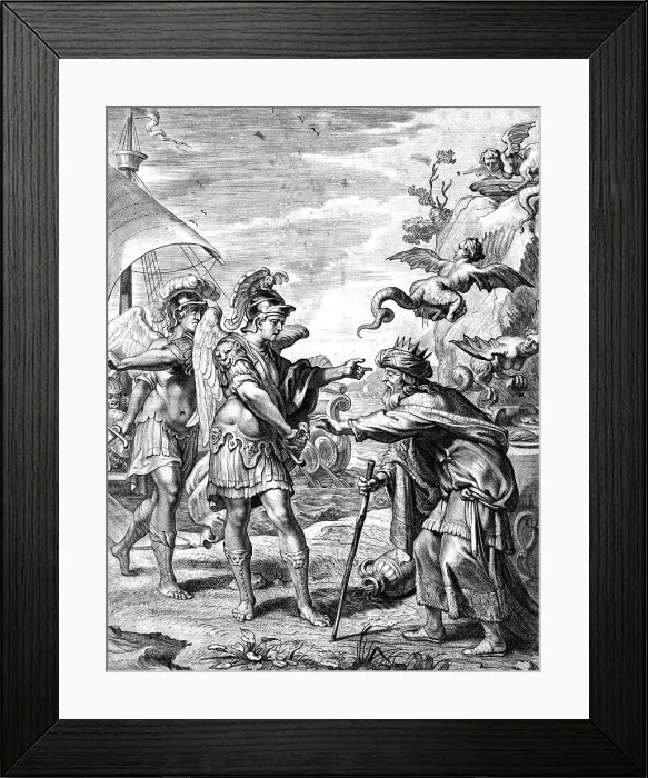 Framed Print : Argonauts Deliver Phineas from Harpies Framed Print : Argonauts Deliver Phineas from Harpies