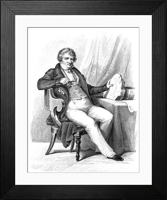 Framed Print : Georges Cuvier, French Naturalist Framed Print : Georges Cuvier, French Naturalist