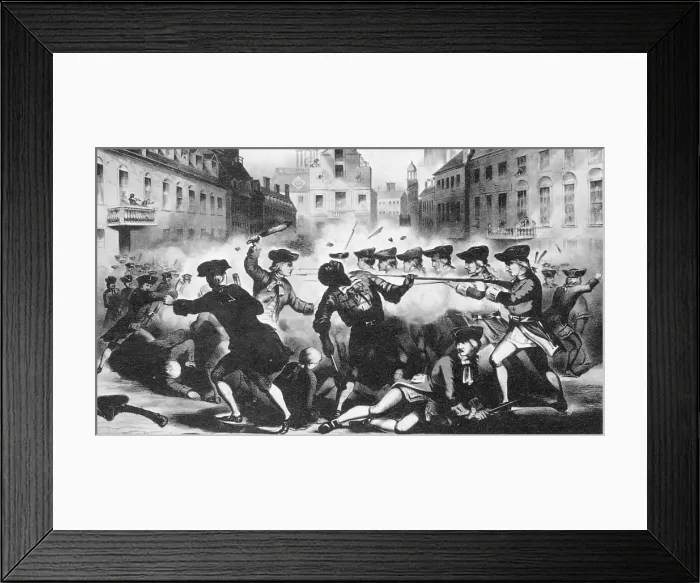 Framed Print : Boston Massacre, 1770