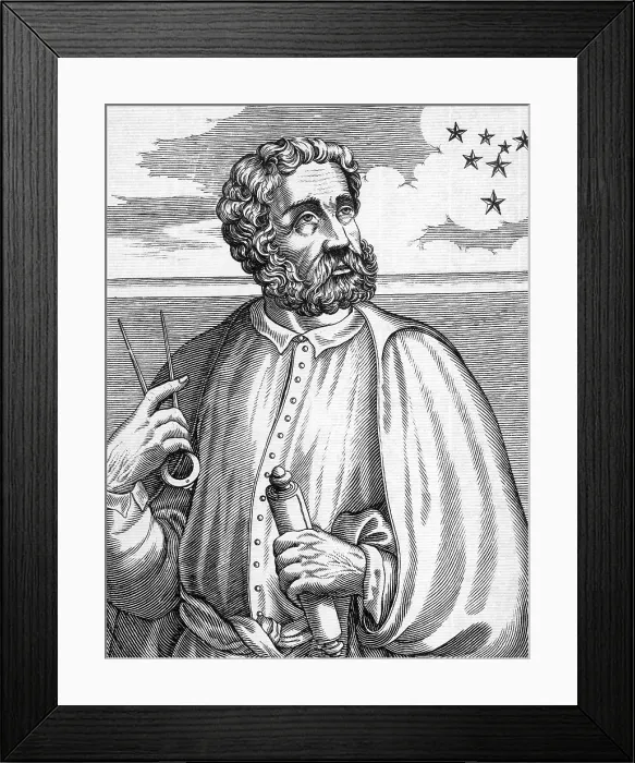 Framed Print : Ferdinand Magellan, Portuguese Explorer Framed Print : Ferdinand Magellan, Portuguese Explorer