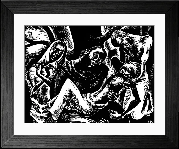 Framed Print : WPA Art, Pieta Framed Print : WPA Art, Pieta